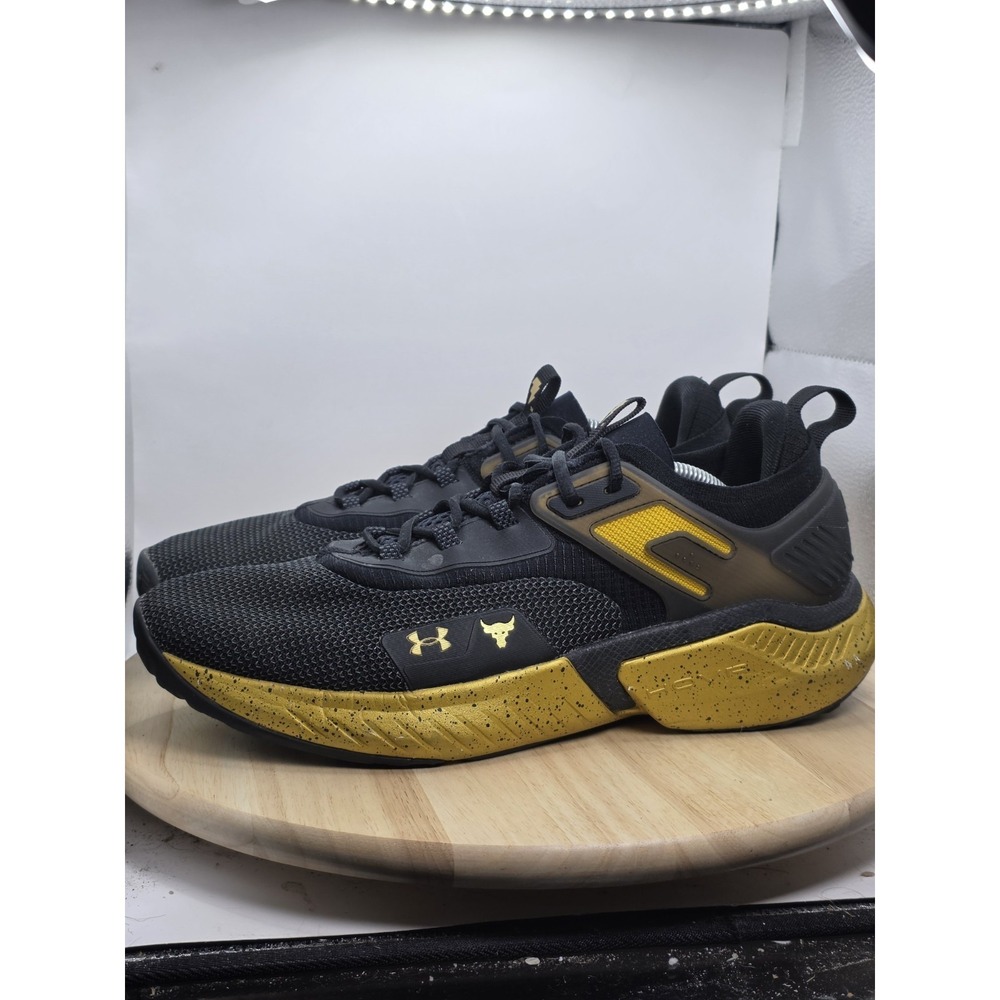 Mens Size 13 US - Under Armour Training Shoes Project Rock 5 Black Adam DC RARE